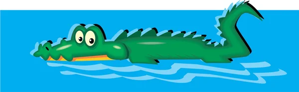 Alligator Cartoon — Stock Vector