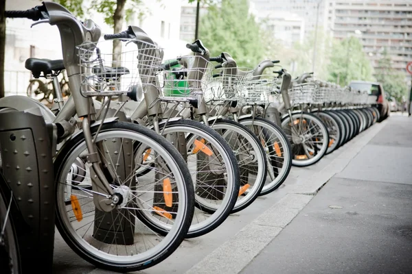 stock image Bicycles on the streets of paris