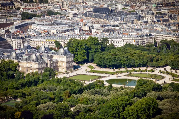 Luxembourg palace från ovan Stockbild