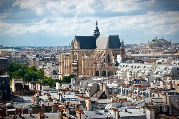 Церква Святого Євстафія Парижа — стокове фото