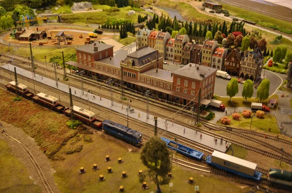 Model van de spoorweg — Stockfoto