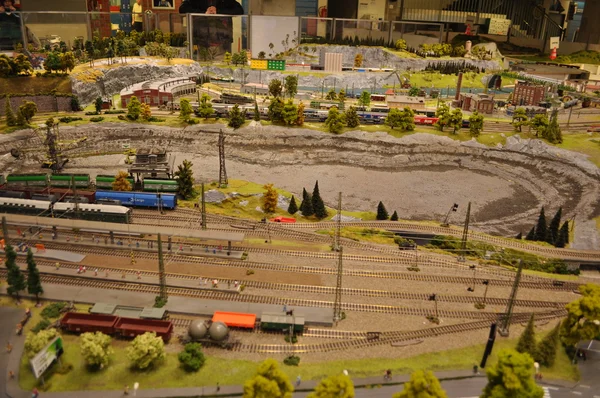 Järnvägsmodell — Stockfoto