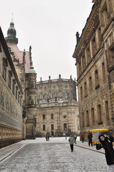 Исторический центр города Дрезден — стоковое фото