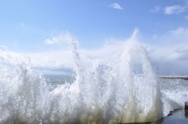 port fırtınada