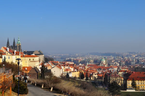 Widok na Pragę, Republika Czeska — Zdjęcie stockowe