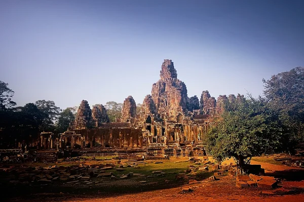Bayon nel complesso di Angkor Foto Stock Royalty Free