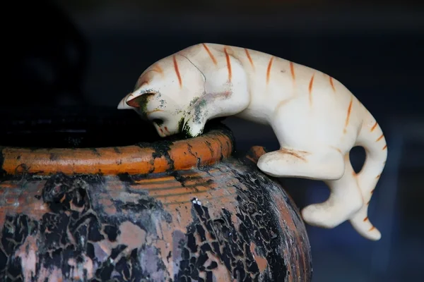 Kot ceramiczny Zdjęcie Stockowe