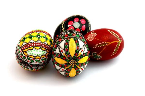 stock image Easter eggs isolated on white