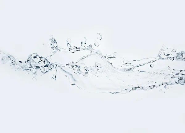 Vodní stříkance na bílém pozadí — Stock fotografie