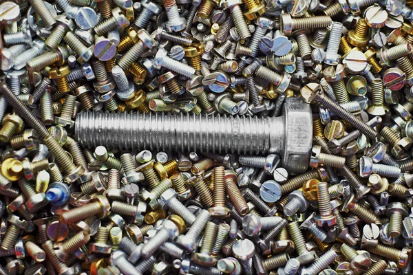 stock image Big pile of screws