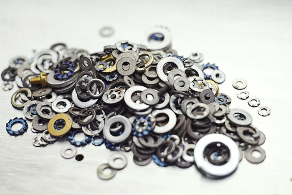 Different size washers — Stock Photo, Image