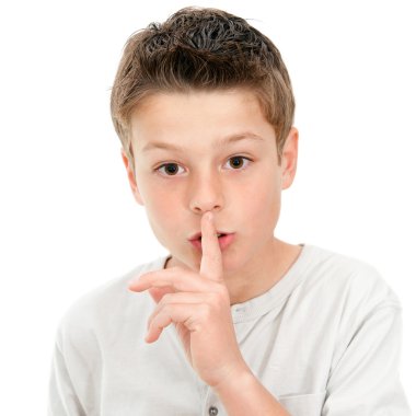 Ssh! Silence please. clipart