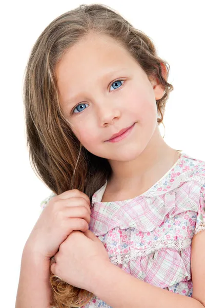 Close up portrait of cute girl. — Stock Photo, Image