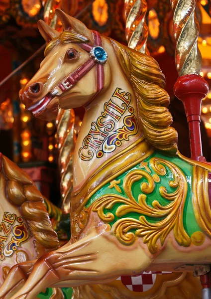 stock image Carousel Galloping Horse