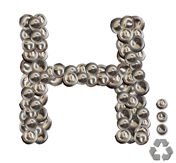 Alfabet h — Zdjęcie stockowe