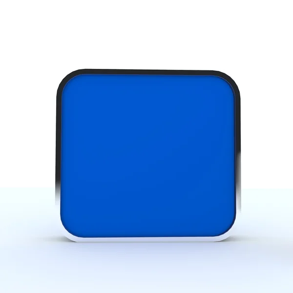 Caixa em branco azul — Fotografia de Stock