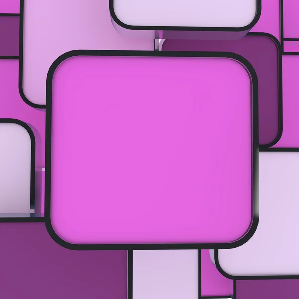 Prázdný abstraktní růžový box — Stock fotografie
