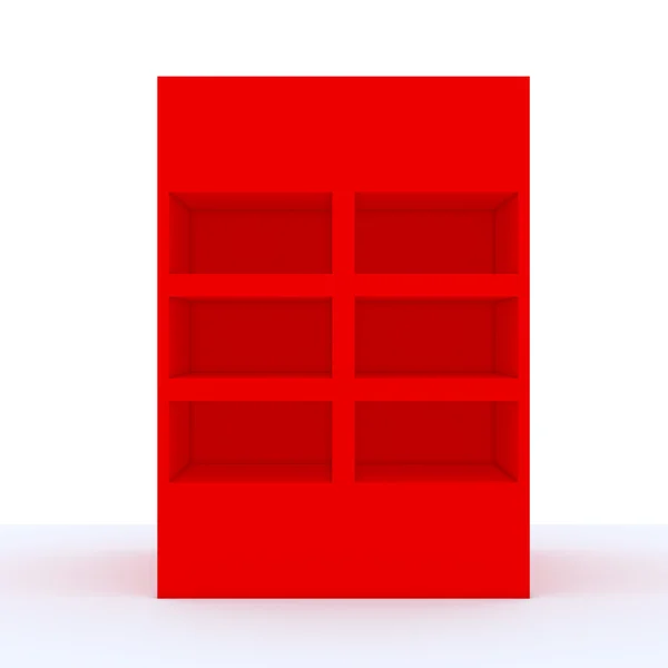 Punainen hylly — kuvapankkivalokuva