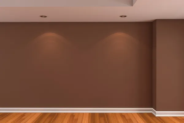 stock image Empty room brown color wall