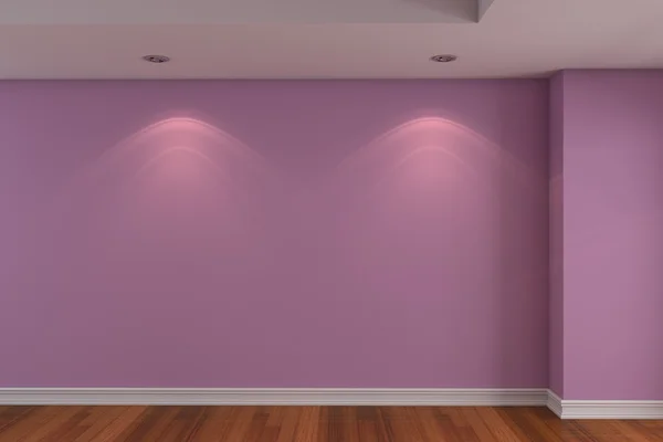 Quarto vazio parede de cor rosa escuro — Fotografia de Stock