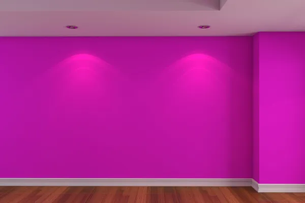 Chambre vide mur de couleur rose foncé — Photo