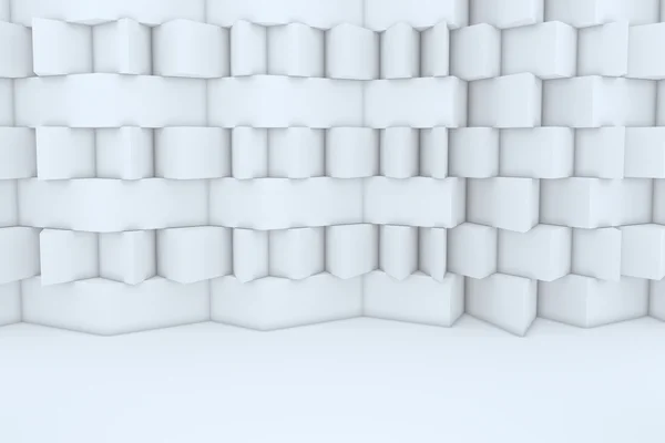 Construção do edifício branco abstrato — Fotografia de Stock