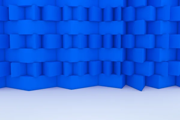 Abstrakt blå husbyggande — Stockfoto