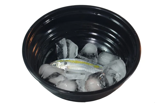 Buzda balıkBodegón de pan y té — Stok fotoğraf