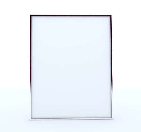 Blank Box Display Aluminum Frame — Stock Photo, Image