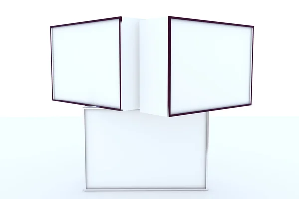 空白框显示铝框 — 图库照片