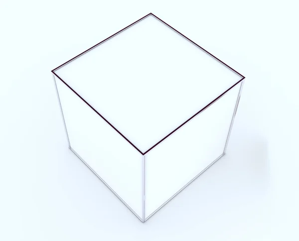 Telaio in alluminio con display a scatola vuota — Foto Stock