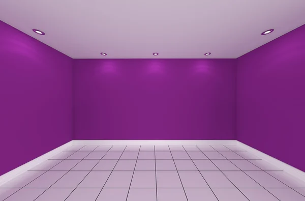 Camera vuota parete a colori — Foto Stock