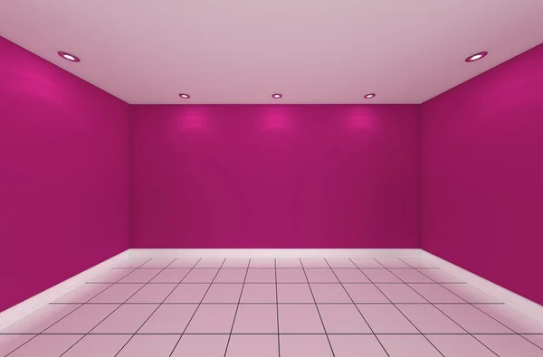 空の部屋の色の壁 — ストック写真