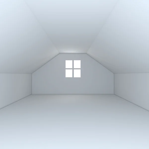 Dom wnętrze renderowania z pustym pokoju kolor ściany — Zdjęcie stockowe