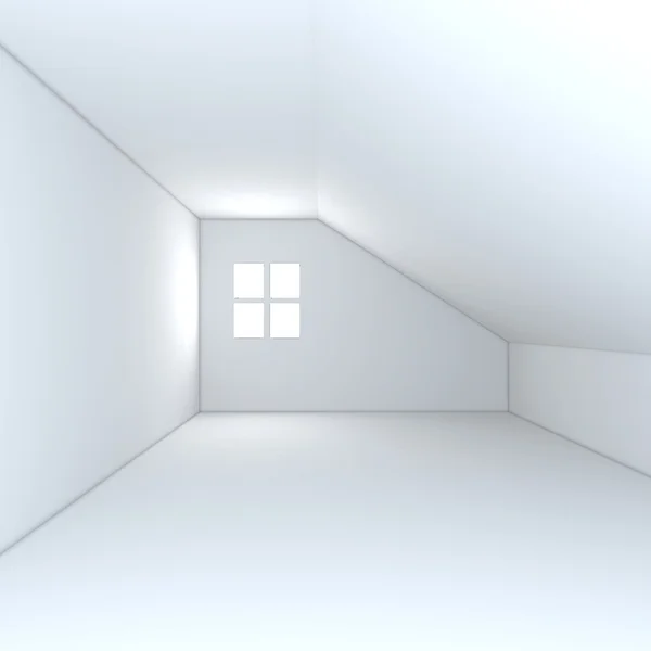 Dom wnętrze renderowania z pustym pokoju kolor ściany — Zdjęcie stockowe