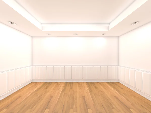 Leerer Raum weiße Farbe Wand — Stockfoto