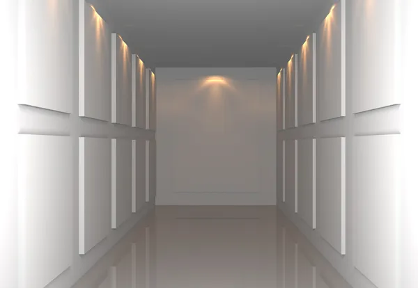 Boş oda ile gallaly — Stok fotoğraf