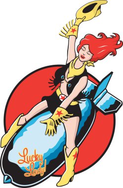 Atomic Cowgirl clipart