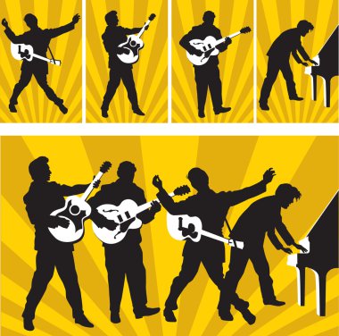 Rock and Roll Heroes of Sun Records clipart