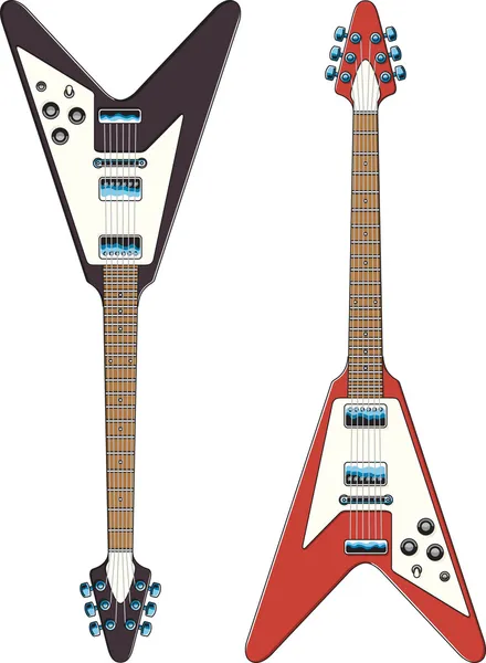 Ilustración de vectores de guitarra — Vector de stock