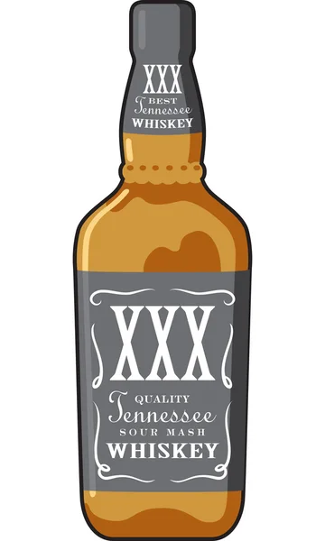 Butelka whisky — Wektor stockowy