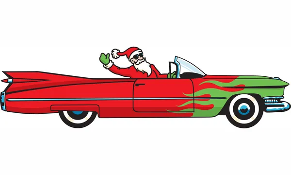Cadillac de Navidad — Archivo Imágenes Vectoriales