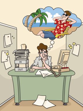 Office Daydream clipart