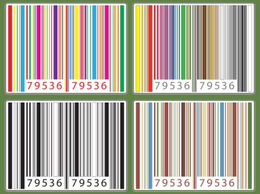 Set of barcodes clipart