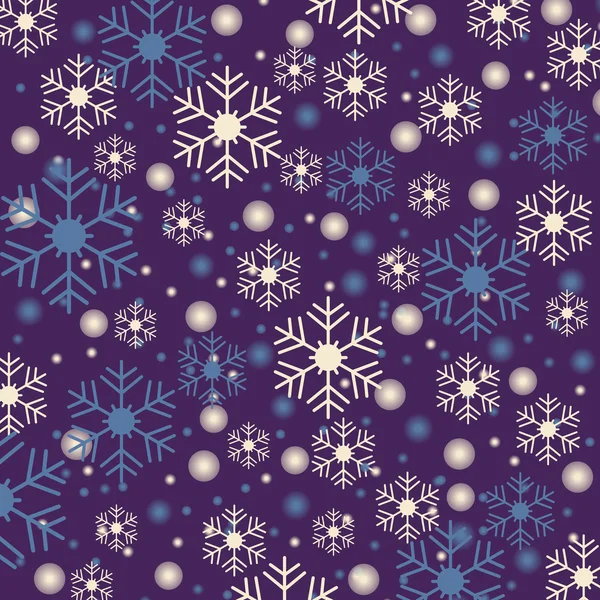 Snowflakes blue background — Stock Vector