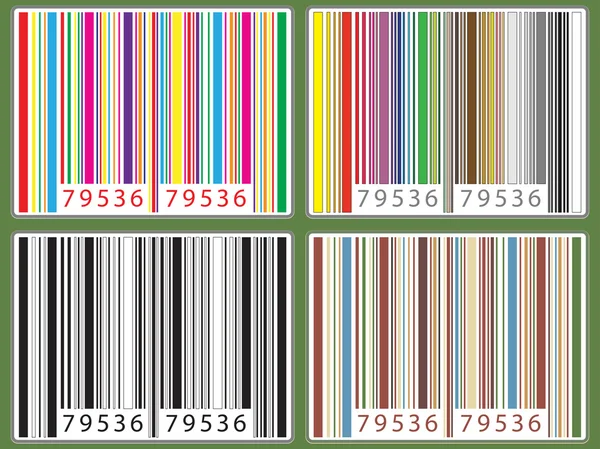 Set of barcodes — Stock Vector