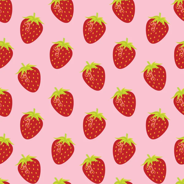 Stock vector Strawberry random repeatable seamless pattern