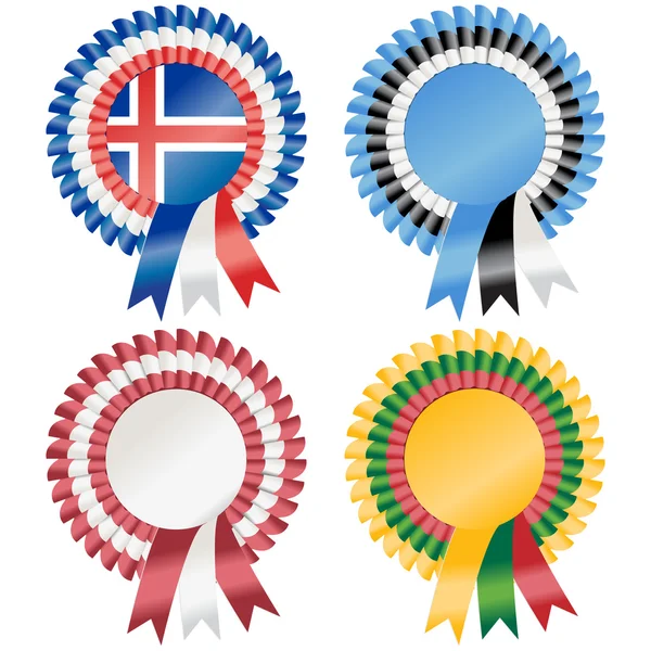 Northern Europe Rosettes — Stock Vector