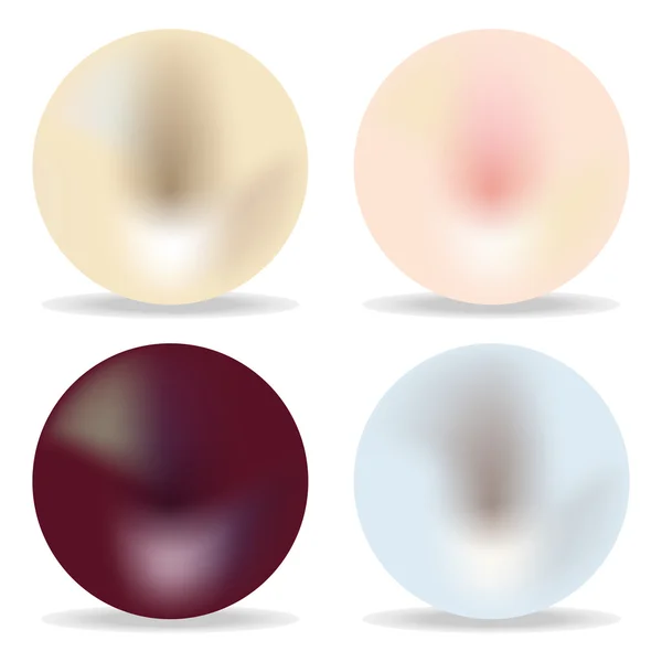 Set di perle — Vettoriale Stock