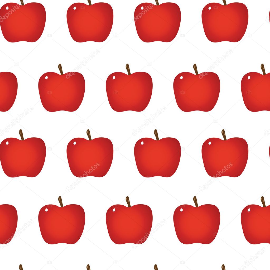 Apple repeatable seamless pattern